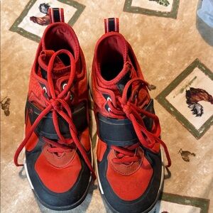 AND1 Kids Red and Black Athletic Sneakers